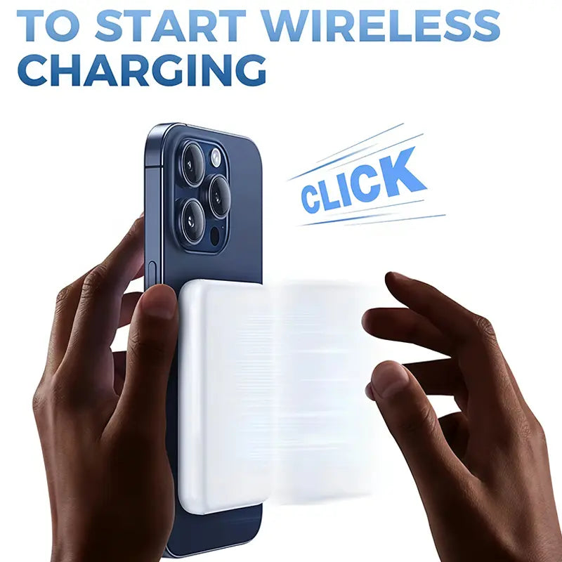 XMWUS 5000Mah Magnetic Power Bank, Wireless Portable Charger for Iphone 12-17 Series, Compatible with Magsafe Cases