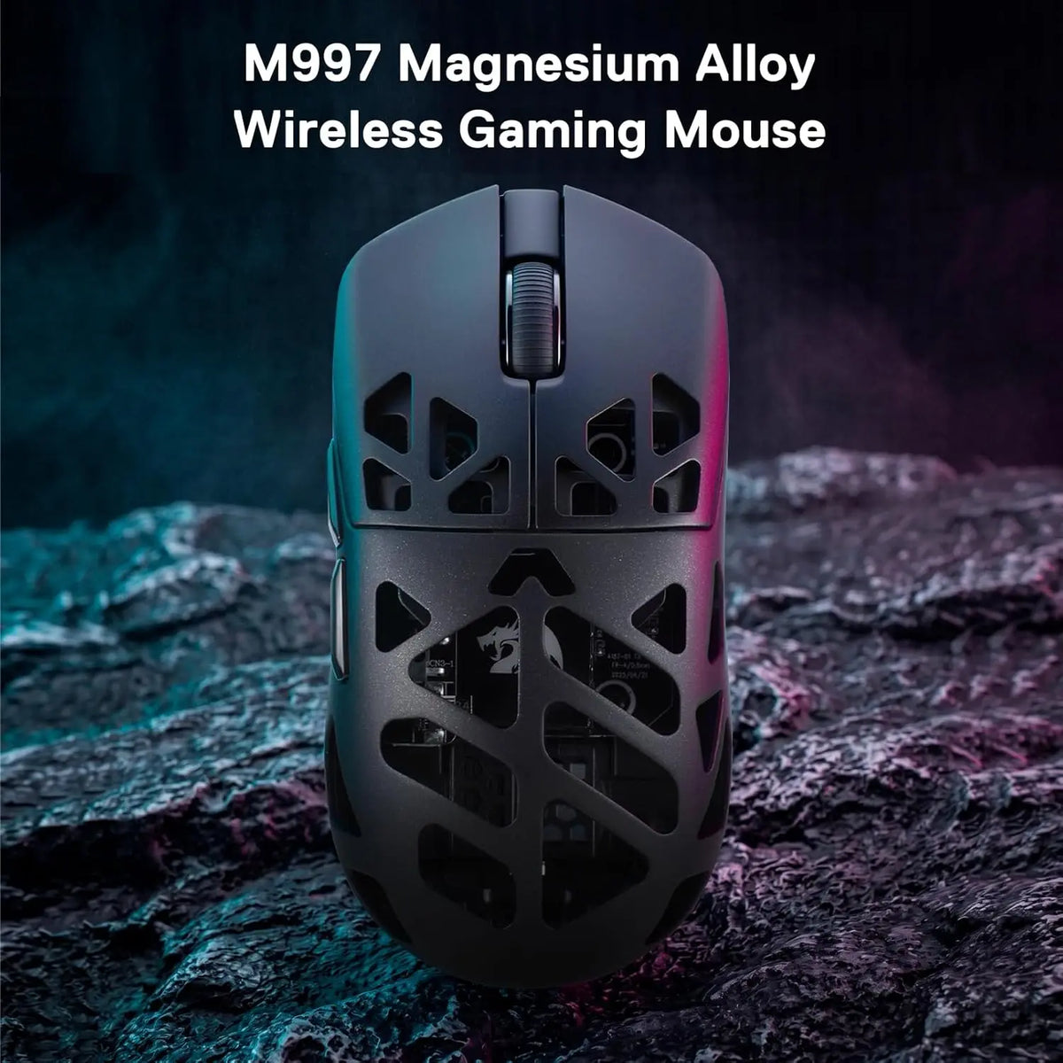 Redragon M997 3-Mode Wireless Lightweight Gaming Mouse - Magnesium Alloy Shell, High Precision, Long-Lasting, Remappable Keys, 0-Delay Cable-Free, Ergo Grip, Ergonomic Body Comfort, Gaming Accessories, Computer Game Hardware