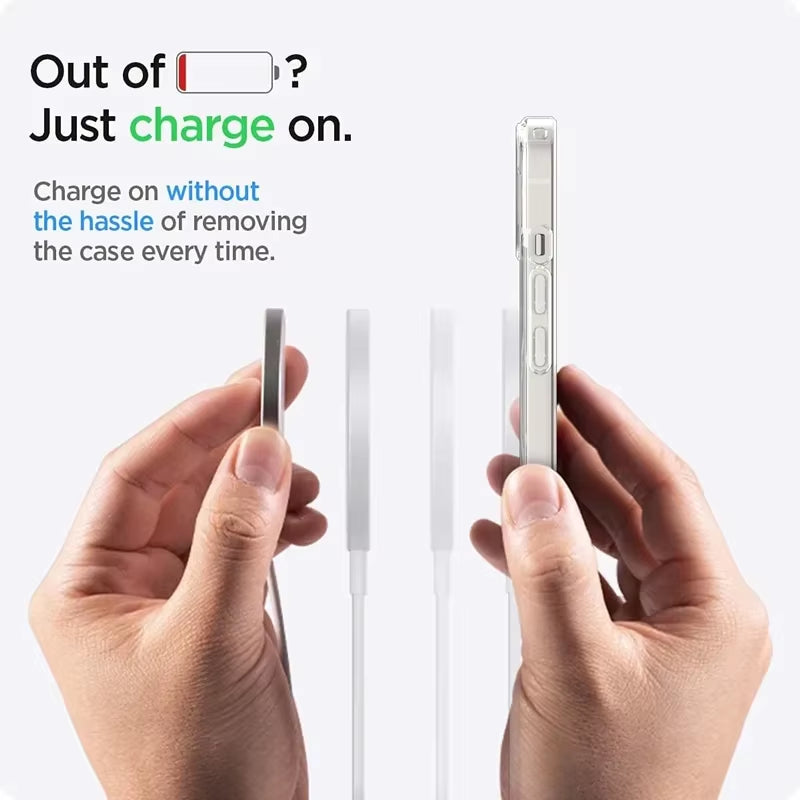 Original Magnetic Transparent Phone Case for Magsafe for Iphone 18 17 16 15 14 plus 13 12 11 Pro Max Wireless Charge Back Cover
