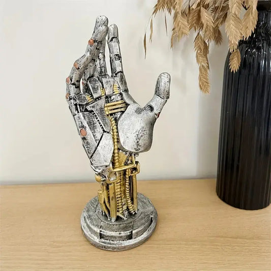 Cyberpunk Asura Vinyl Mechanical Hand Figurine - Collectible Figure Decor, Figurines for Adults, Decorative Home Ornament, Standalone Unit, Unisex Gaming Console Accessory, Game Controller Stand, Key Holder, Boyfriend Gift,Sohochic