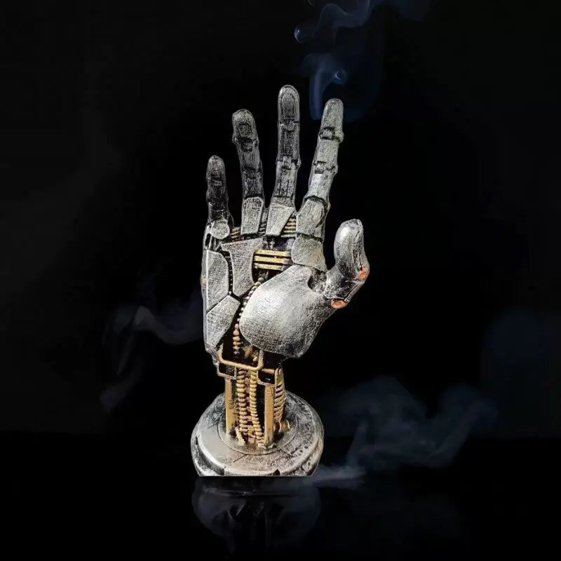 Cyberpunk Asura Vinyl Mechanical Hand Figurine - Collectible Figure Decor, Figurines for Adults, Decorative Home Ornament, Standalone Unit, Unisex Gaming Console Accessory, Game Controller Stand, Key Holder, Boyfriend Gift,Sohochic